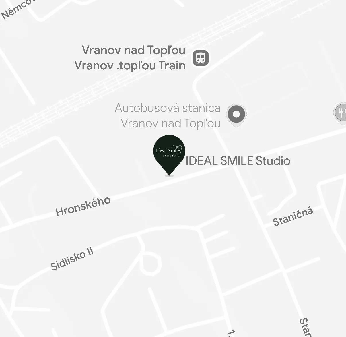 Mapa: IDEAL SMILE Studio, Hronského 2754/41, Vranov nad Topľou